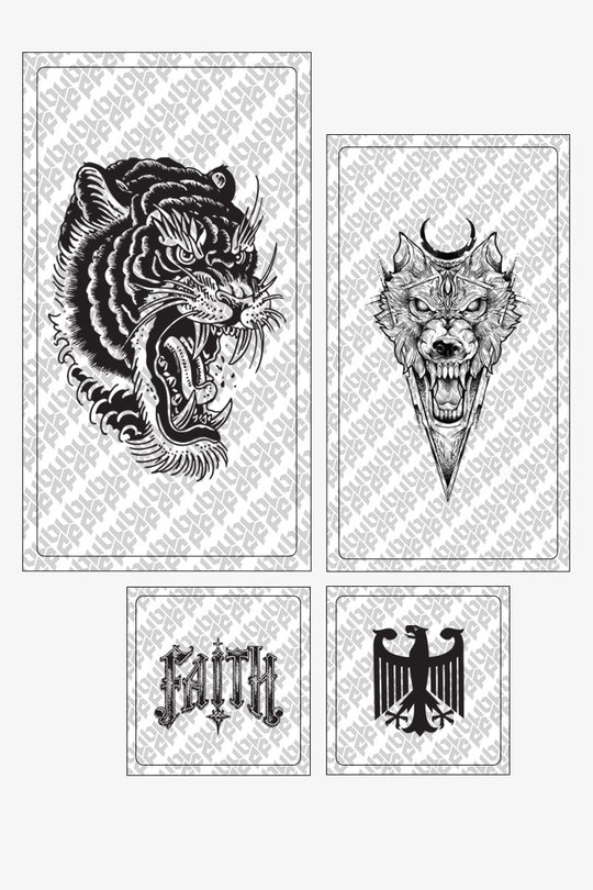 The Composed Set — Four Confidence Buff Tattoos for Job Interviews and High-Stakes Conversations