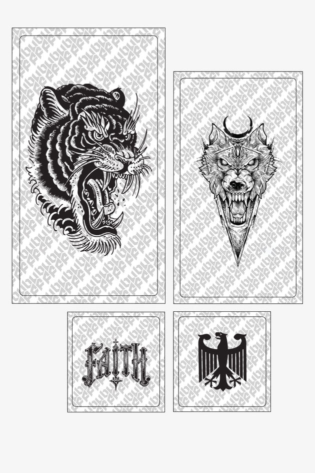 The Composed Set — Four Confidence Buff Tattoos for Job Interviews and High-Stakes Conversations