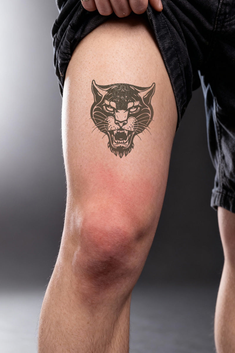 Tattoo of a panther SKINBUFFS
