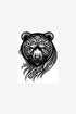Hairy Bear Ornamental Courage Tattoo — Plant-Based Ink by SkinBuffs